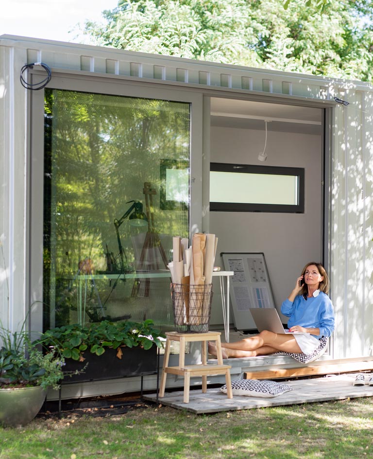 Shipping Containers into Homes for a garden office